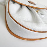 セリーヌ トリオンフ レザー ショルダーバッグ ホワイト - NEWSED