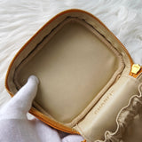 シャネル ココマーク キャビアスキン バニティバッグ オレンジ - NEWSED