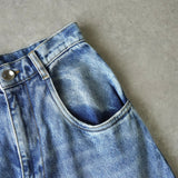 エムエムシックス メゾン マルジェラ スラッシュディティール デニム ジーンズ ブルー - NEWSED