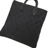 ロエベ アナグラム キャンバス / レザー トートバッグ ブラック - NEWSED