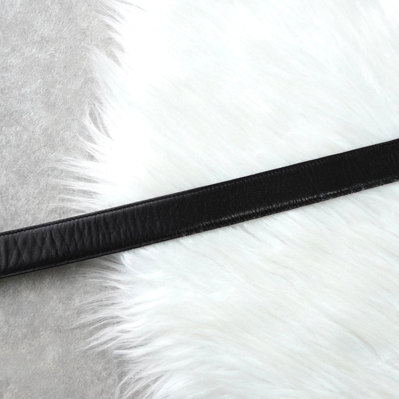 セリーヌ ヴィンテージ 輪馬車 サルキー レザー ベルト ブラック レディース - NEWSED