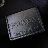 プラダ ポコノ テスート ナイロン トライアングルロゴ 巾着バッグ ポーチ ブラック - NEWSED