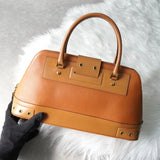 ディオール レザー ハンドバッグ 自立型 キャメル - NEWSED