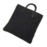 ロエベ アナグラム キャンバス / レザー トートバッグ ブラック - NEWSED