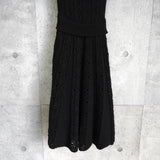 レッド ヴァレンティノ 半袖 ニット ワンピース ブラック - NEWSED