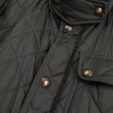 ポロ ラルフローレン コーデュロイ襟 キルティングジャケット ミリタリージャケット カーキ - NEWSED