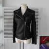 プラダ ダブル レザージャケット レディース ブラック
