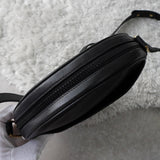 セリーヌ ヴィンテージ トリオンフ ラウンド レザー ショルダーバッグ ブラック - NEWSED