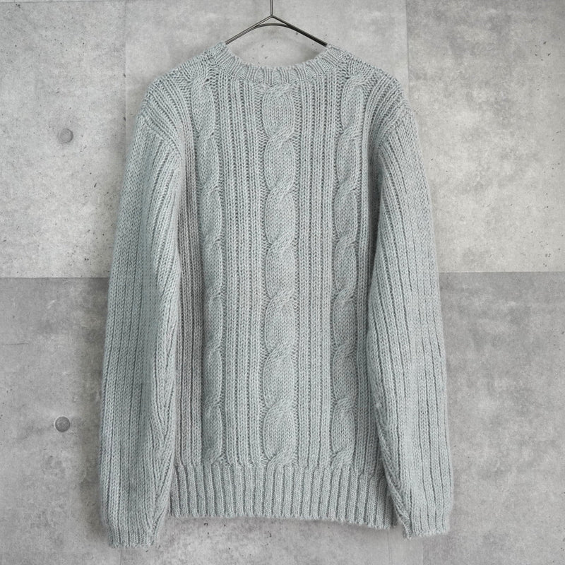 ポールスミス ケーブル編み アルパカ混紡 ニット グレー - NEWSED
