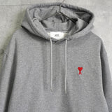 アミパリ アミパリス ハートロゴ パーカー フーディ グレー - NEWSED