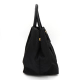 プラダ ポコノ テスート ナイロン リボン ハンドバッグ ブラック - NEWSED