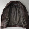 ジョン ヴァルベイトス ダブル ライダースジャケット レザージャケット ダークブラウン