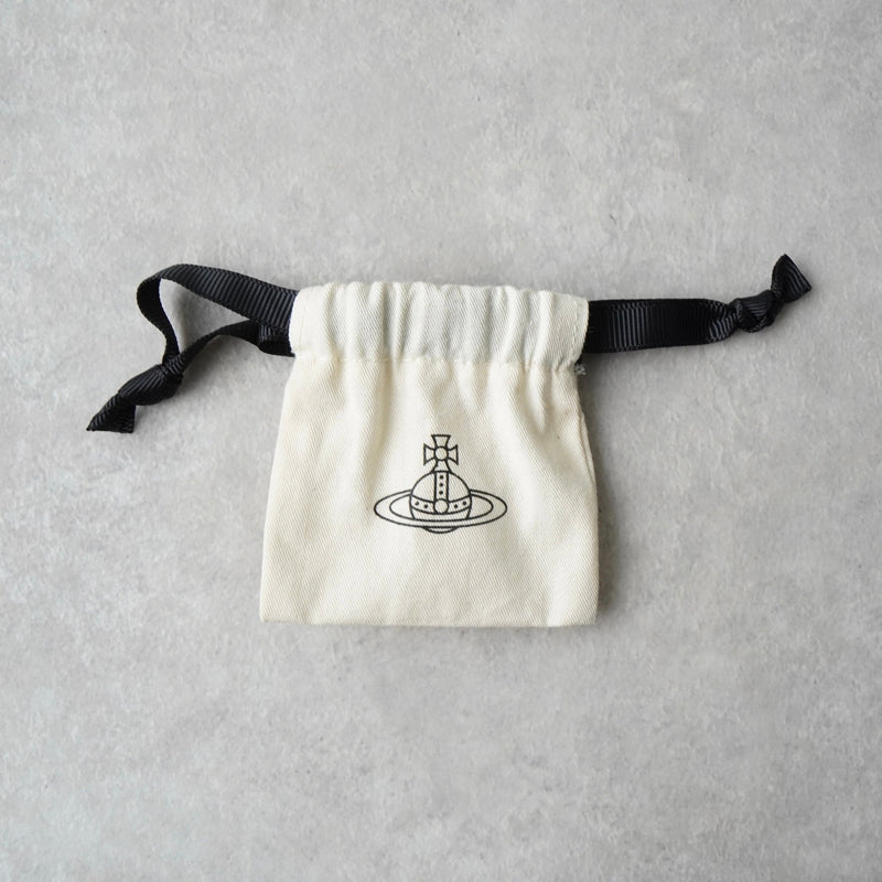 ヴィヴィアン ウエストウッド オーブ ラインストーン シルバー ピアス 箱付き - NEWSED