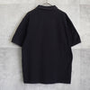 Fred Perry 徽标刺绣条纹短袖黑色 Polo 衫