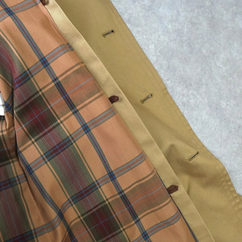 イヴ サンローラン ヴィンテージ 金ボタン レンチコート ウールライナー付き ベージュ - NEWSED