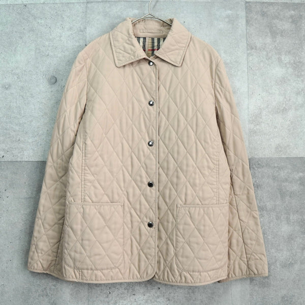 バーバリー キルティングジャケット ノバチェック裏地 ベージュ - NEWSED