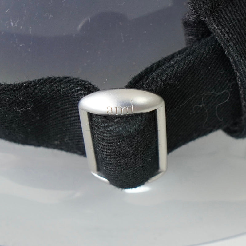 アミパリ アミ パリス ハートロゴ キャップ ブラック - NEWSED