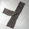 Ralph Lauren Alpaca Wool Low Gauge Long Scarf Gray Brown