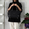CHANEL Coco Mark Paris-New York Line 黑色绗缝尼龙/皮革托特包