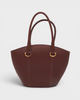 カルティエ マスト レザー ハンドバッグ ボルドー