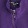 Christian Dior Vintage Logo 半拉链羊毛衫 紫色