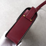カルティエ マストライン レザー ショルダーバッグ ボルドー - NEWSED