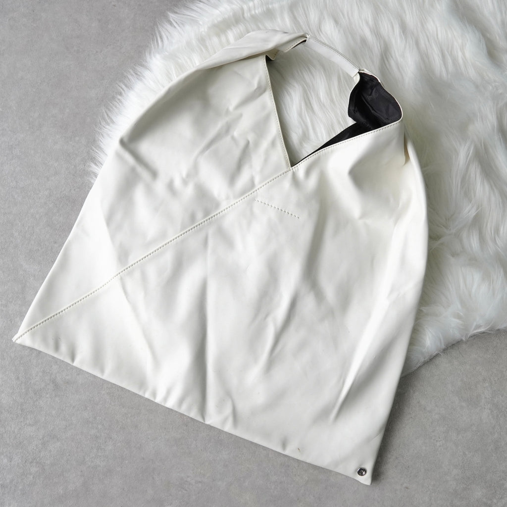 エムエムシックス メゾン マルジェラ レザー ジャパニーズバッグ クラシック トートバッグ ハンドバッグ ホワイト