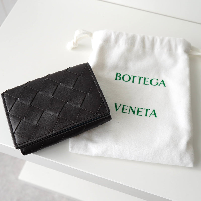 ボッテガヴェネタ イントレチャート タイニー グレー ボッテガ ヴェネタ カードケース 財布 グレー イントレチャート