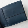 ボッテガ ヴェネタ イントレチャート レザー 二つ折り財布 ネイビー