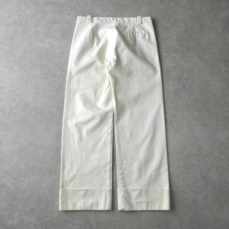 アクネ ストゥディオズ コットンパンツ アイボリー - NEWSED