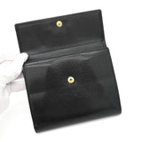 ロエベ アナグラム レザー 二つ折り財布 ブラック - NEWSED