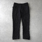 イッセイミヤケ フラワー ナイロン シングル イージー セットアップ ブラック レディース - NEWSED