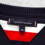 トミー ヒルフィガー コットン ニット ネイビー メンズ - NEWSED