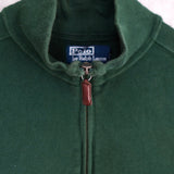 ポロ バイ ラルフローレン ハーフジップ スウェット ロゴ刺繍 ダークグリーン - NEWSED