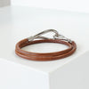エルメス ジャンボブレス レザー シルバー / ブラウン