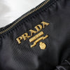 Prada nylon/leather ribbon handbag in black