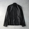 アンドリューマーク ラムレザー シングル ライダースジャケット レザージャケット ブラック メンズ