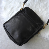 ロエベ アナグラム レザー ショルダーバッグ ポシェット ブラック - NEWSED