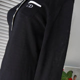 クリスチャン ディオール ロゴ 刺繍 長袖トップス カットソー ブラック レディース - NEWSED