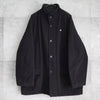 Lacoste cashmere wool metal logo badge padded jacket mid-length coat charcoal grey