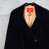 Vivienne Westwood Orb Button Asymmetrical Velvet Chesterfield Coat Long Coat Dark Navy
