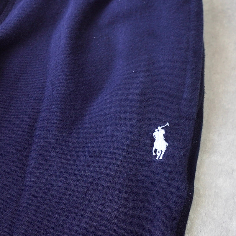 ポロ ラルフローレン ロゴ 刺繍 スウェットパンツ ネイビー - NEWSED