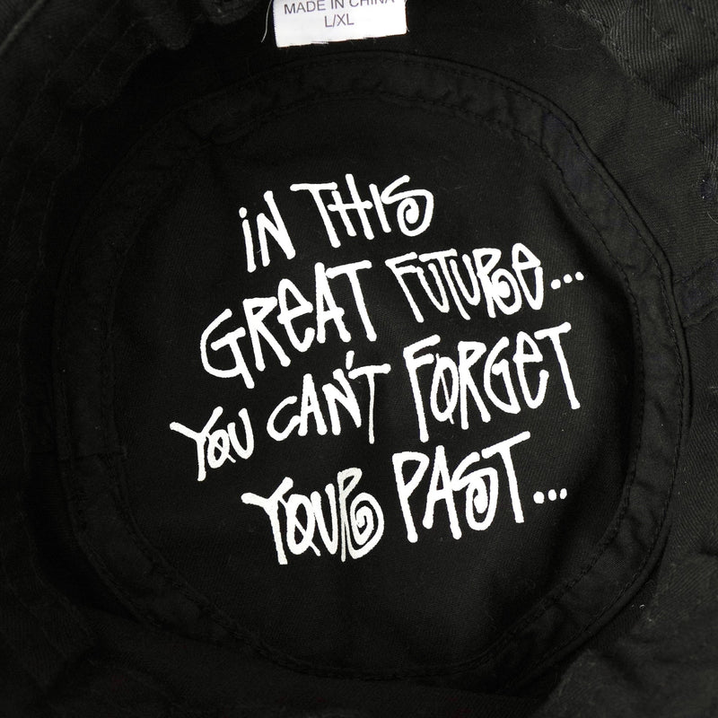 ステューシー バケットハット ロゴ ブラック - NEWSED