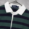 Polo Ralph Lauren 条纹短袖 Polo 衫（绿色/海军蓝）