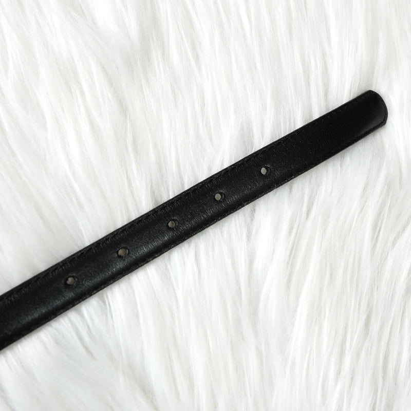 ロエベ ヴィンテージ ロゴ ゴールド金具 ベルト ブラック レディース - NEWSED