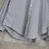 Ralph Lauren Logo Stripe Long Sleeve Shirt in Navy/White