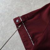 バーバリー ブラック レーベル ノバチェック柄 ホースロゴ 刺繍 半袖ポロシャツ ボルドー - NEWSED