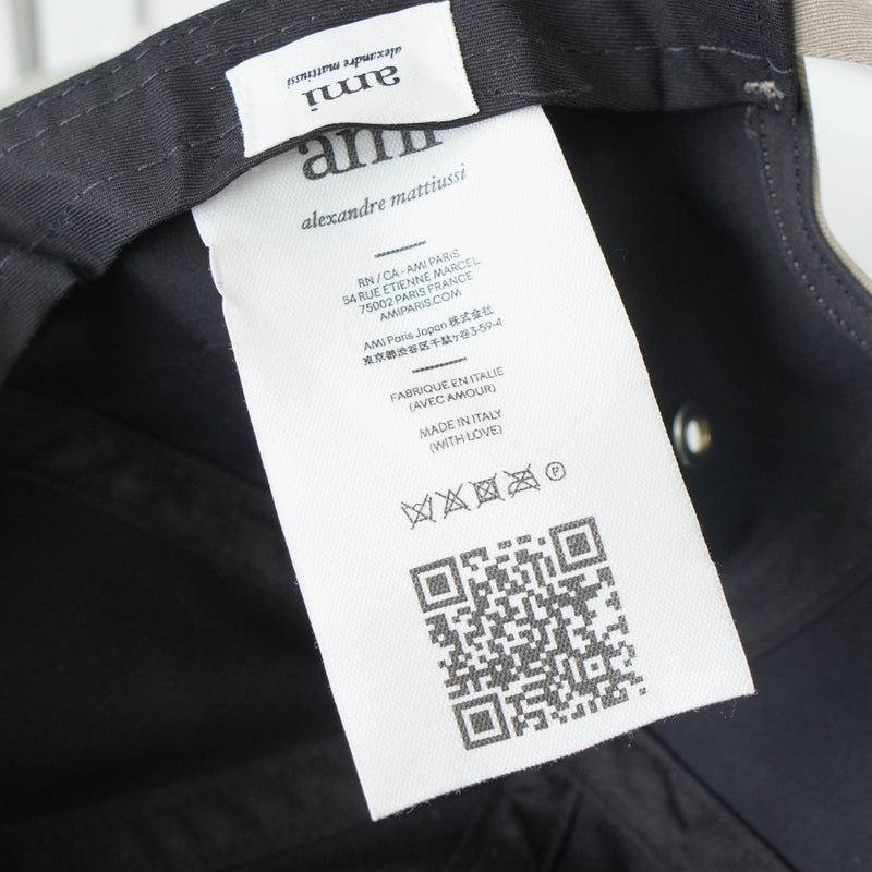 アミパリ アミ パリス ハートロゴ キャップ ベージュ - NEWSED