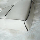 ボッテガ ヴェネタ アルコ トート マキシイントレチャート トートバッグ ホワイト 保存袋付き - NEWSED