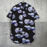 ラッド ミュージシャン 花柄 半袖シャツ ブラック - NEWSED